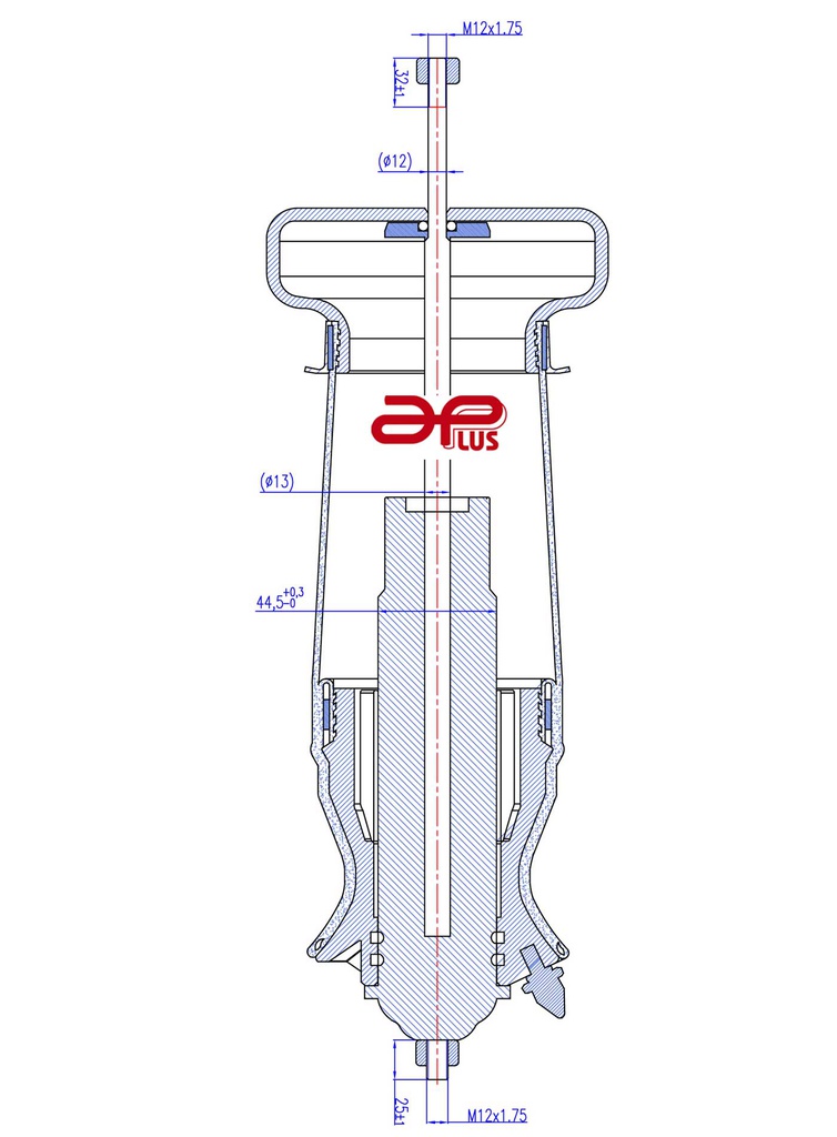 93199AMRAP Amortiguador de cabina con fuelle
