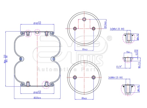 [92119CCAP] 92119CCAP Conjunto pulmon bilobular